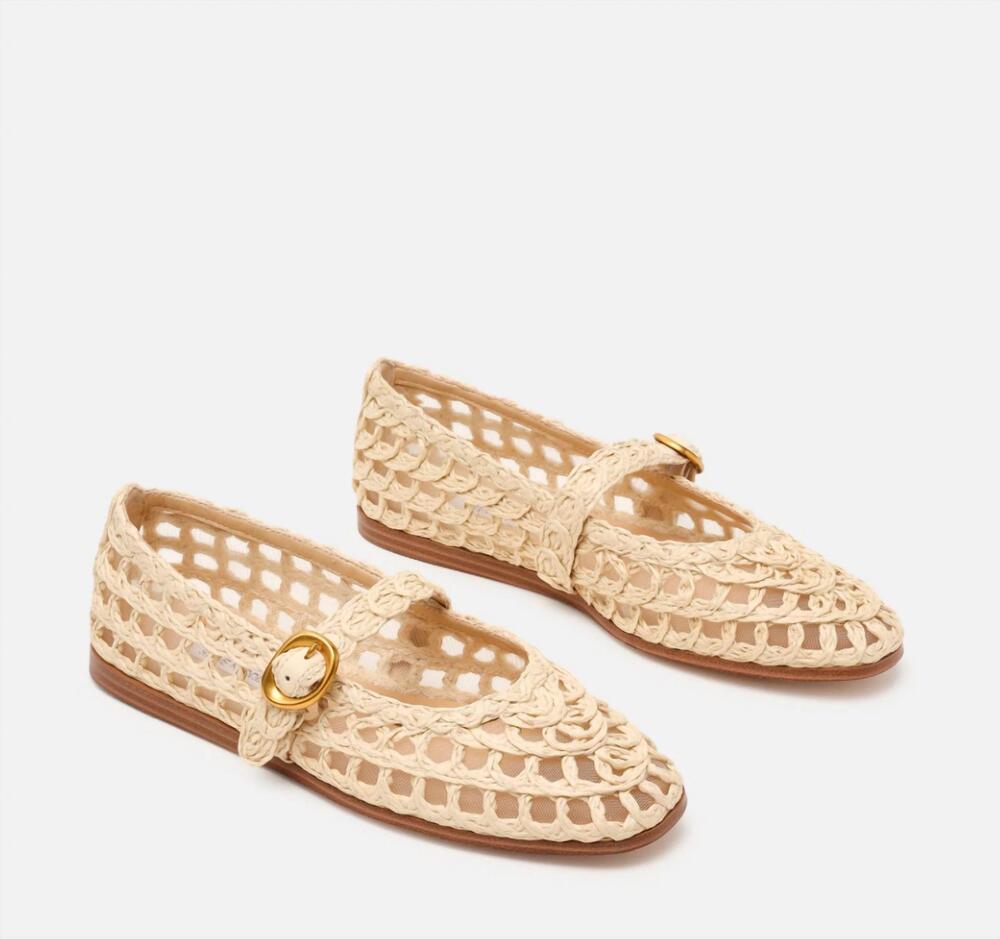 NEW STEVE MADDEN women's melody mary jane in natural raffia